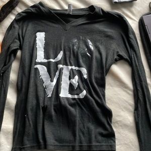 Small long sleeve LOVE t shirt